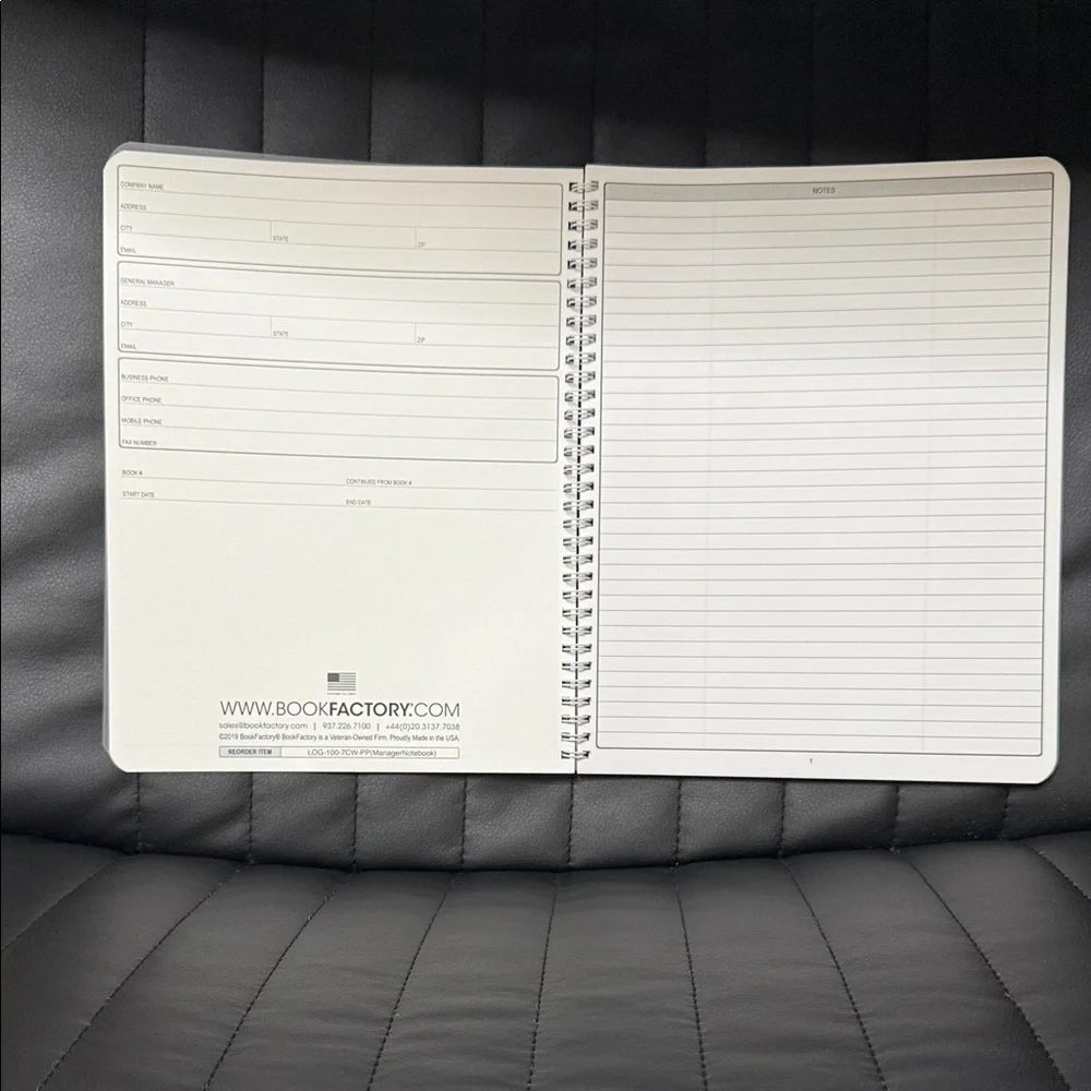 Manager Notebook - Picture 3 of 4